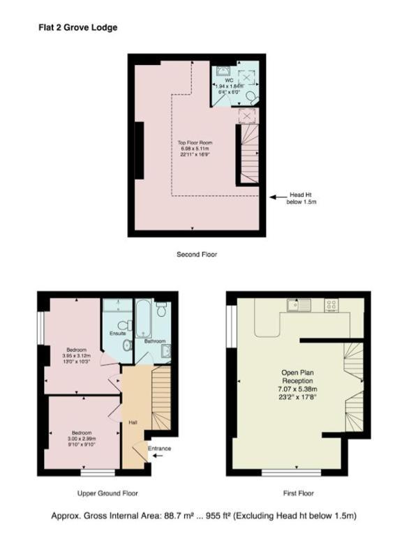 Finchley Central Luxury 3 Bed Triplex Loft Style Apartment Hendon Esterno foto